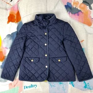 Janie and Jack blue quilted coat Girls 6
